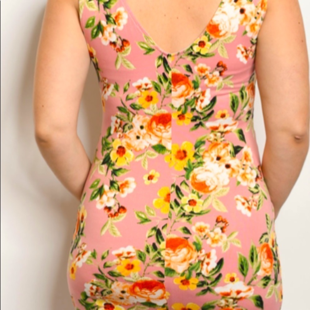 Sleeveless Dress Floral Print Size 3X - Picture 5 of 9